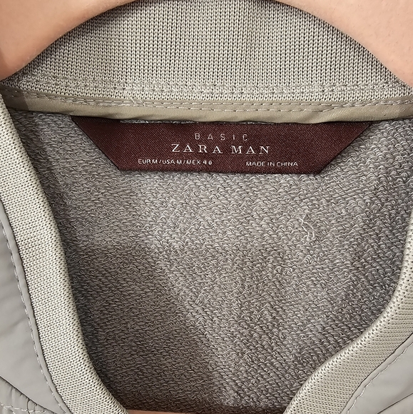 Zara Gray Quilted Vest Puffer Style - Picture 2 of 7